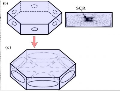 How some snow crystals hide their droplet origin